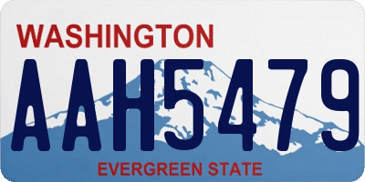 WA license plate AAH5479