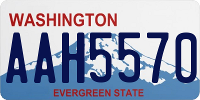 WA license plate AAH5570