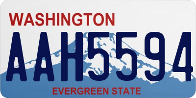 WA license plate AAH5594