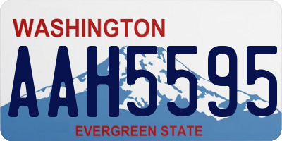 WA license plate AAH5595