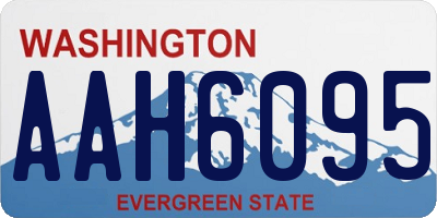 WA license plate AAH6095