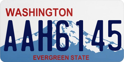 WA license plate AAH6145