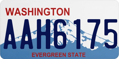 WA license plate AAH6175