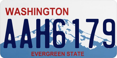 WA license plate AAH6179