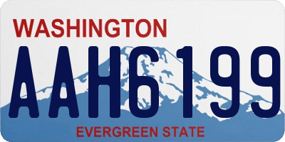 WA license plate AAH6199