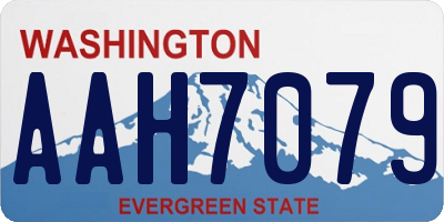 WA license plate AAH7079