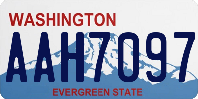 WA license plate AAH7097