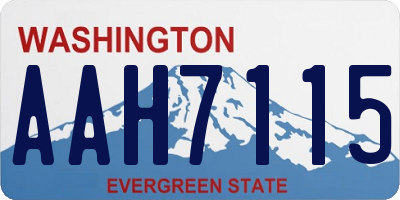 WA license plate AAH7115