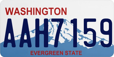 WA license plate AAH7159