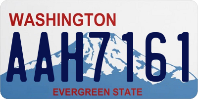 WA license plate AAH7161