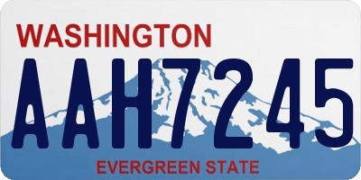 WA license plate AAH7245
