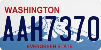 WA license plate AAH7370