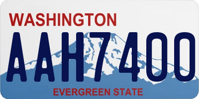 WA license plate AAH7400