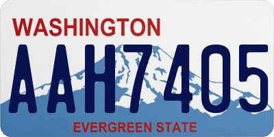WA license plate AAH7405