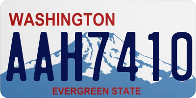 WA license plate AAH7410
