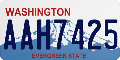 WA license plate AAH7425