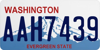 WA license plate AAH7439