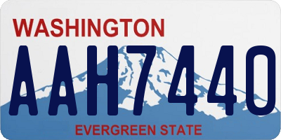 WA license plate AAH7440