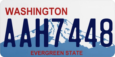 WA license plate AAH7448