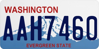 WA license plate AAH7460