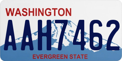 WA license plate AAH7462