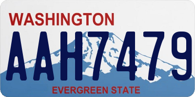 WA license plate AAH7479