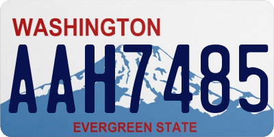 WA license plate AAH7485