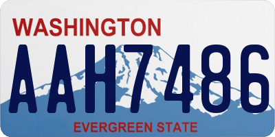 WA license plate AAH7486