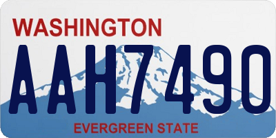 WA license plate AAH7490