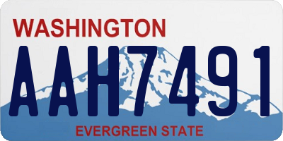 WA license plate AAH7491