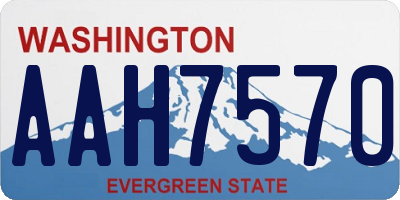 WA license plate AAH7570