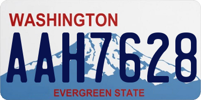 WA license plate AAH7628