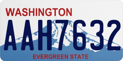 WA license plate AAH7632