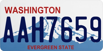 WA license plate AAH7659
