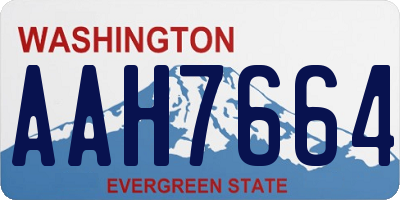 WA license plate AAH7664