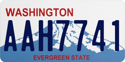 WA license plate AAH7741