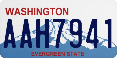 WA license plate AAH7941
