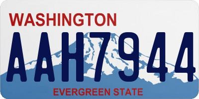 WA license plate AAH7944