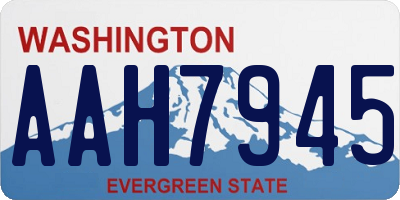 WA license plate AAH7945