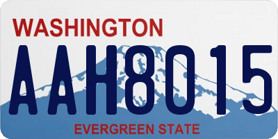 WA license plate AAH8015