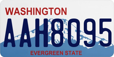 WA license plate AAH8095