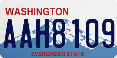WA license plate AAH8109