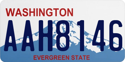 WA license plate AAH8146