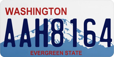 WA license plate AAH8164