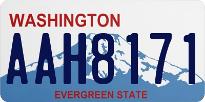 WA license plate AAH8171