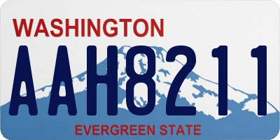WA license plate AAH8211