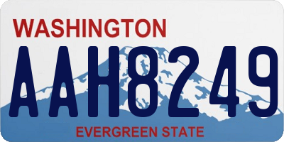 WA license plate AAH8249