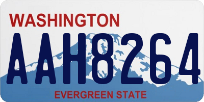 WA license plate AAH8264