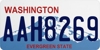 WA license plate AAH8269