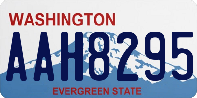 WA license plate AAH8295